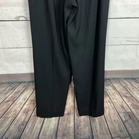 Pendleton Dress Pants Womens Size 10 Black Side Zip High Waisted made in USA - Picture 5 of 11